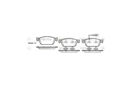 Колодки гальмівні диск. перед. (Remsa) VW T5 T6 WOKING P15403.01