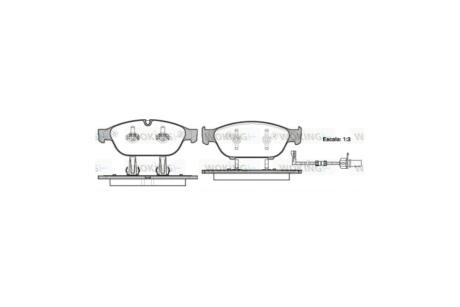 Колодки гальмівні диск. перед. (Remsa) Audi A6 A7 13>18 A8 11>18 WOKING P15413.02