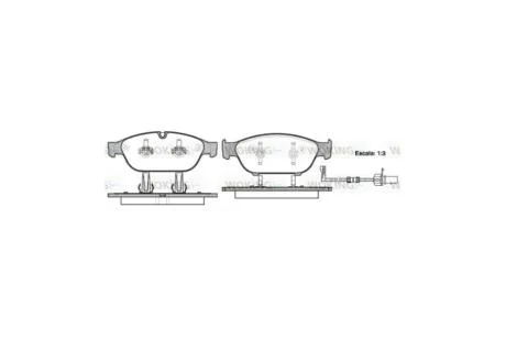 Колодки тормозные диск. перед. (пр-во Remsa) Audi A6 A7 13>18 A8 11>18 WOKING P15413.02