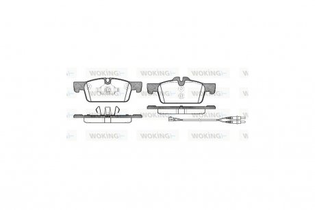 Колодки тормозные передние (Remsa) Peugeot/Citroen 508 10>18 WOKING P15613.01