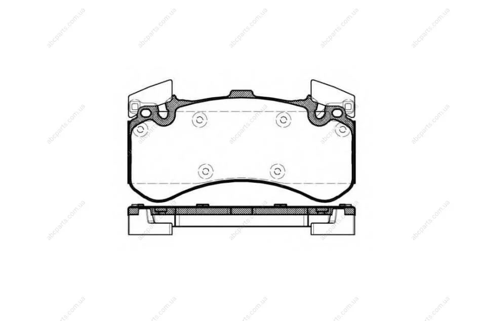 Колодки тормозные диск. перед. (пр-во Remsa) Audi A4 A5 A6 A7 A8 17> (P15633.00) WOKING 'P15633.00 (фото 1)