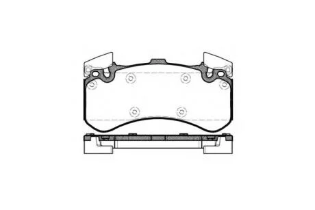 Колодки тормозные диск. перед. (пр-во Remsa) Audi A4 A5 A6 A7 A8 17> (P15633.00) WOKING 'P15633.00