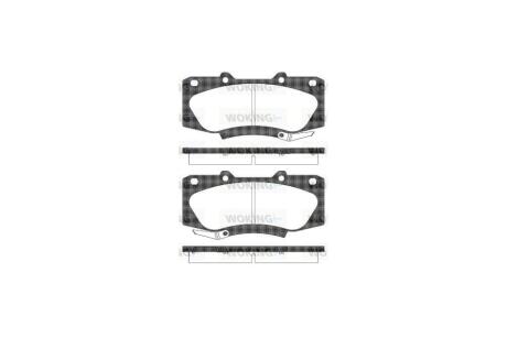 Колодки тормозные диск. перед. (Remsa) Toyota Hilux 08>15 WOKING P15683.04
