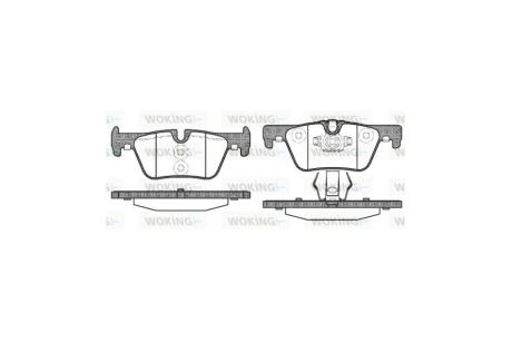 Колодки гальмівні диск. задн. (Remsa) BMW 3F30 1F20 WOKING P15763.00