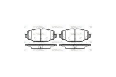 Колодки тормозные диск. задн. (Remsa) Dodge Journey 08>12 WOKING P15833.04