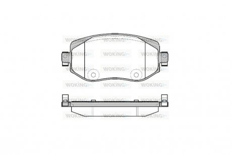 Колодки тормозные диск. перед. (Remsa) Renault Megane IV WOKING P16243.08