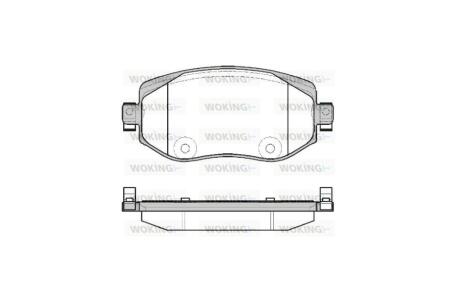 Колодки гальмівні диск. перед. (Remsa) Renault Megane IV WOKING P16243.08