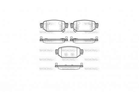 Колодки гальмівні диск. задн. (Remsa) Mazda 3 1,5d 16>19 WOKING P16313.02
