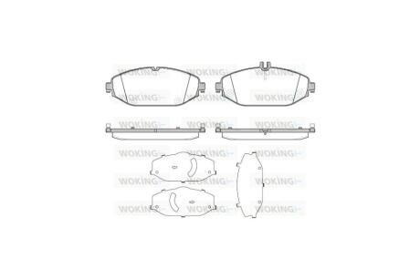 Колодки гальмівні диск. перед. (Remsa) MB C205 E213 (P17183.00) WOKING 'P17183.00