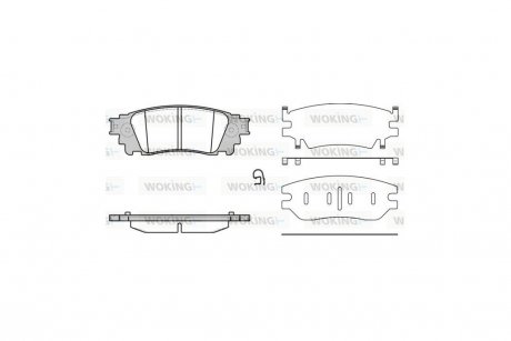 Колодки гальмівні диск. задн. (Remsa) Lexus Nx (zgz1_, agz1_, ayz1_) 2.0 14-,Lexus Nx (zgz1_ WOKING P17363.00