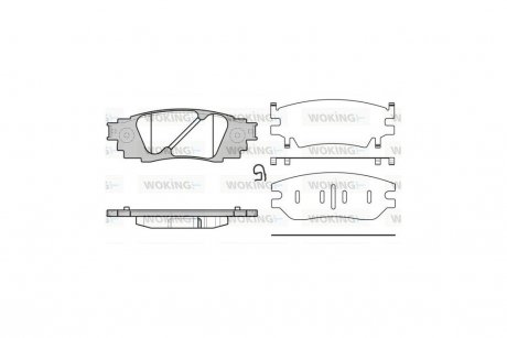 Колодки тормозные диск. задн. (Remsa) Lexus RX UX ES, Toyota Camry V70, Rav4 V WOKING P17363.10