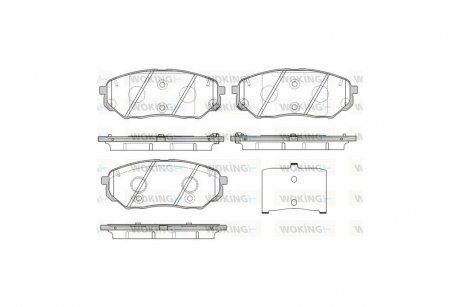 Колодки гальмівні диск. перед. (Remsa) Kia Sorento III 15> WOKING P17613.02