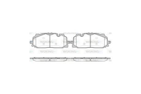 Колодки тормозные диск. перед. (Remsa) Audi Q7 (16-) WOKING P17673.00