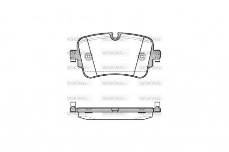 Колодки тормозные дисковые Audi Q7 15> / задн WOKING P17683.08