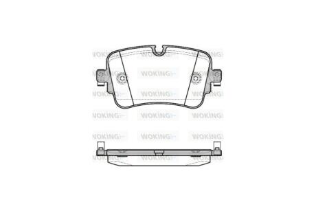 Колодки тормозные диск. задн. (Remsa) Audi Q7 15> WOKING P17683.08