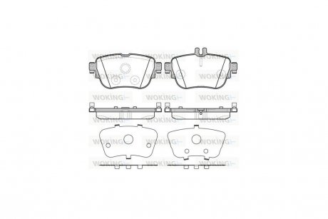 Колодки тормозные диск. задн. (Remsa) MB E-class (W213) (16-) WOKING P17993.00