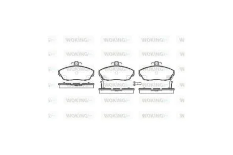 Колодки тормозные диск. перед. (пр-во Remsa) Honda Civic vii 1.3 00-06,Honda Civic vii 1.4 00-06 WOKING P2373.02