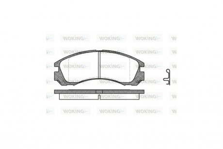 Колодки тормозные диск. перед. (Remsa) Mitsubishi Outlander I II WOKING P2543.22