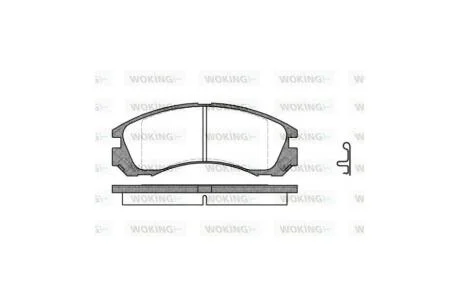 Колодки гальмівні диск. перед. (вир-во Remsa) Mitsubishi Outlander I II WOKING P2543.22