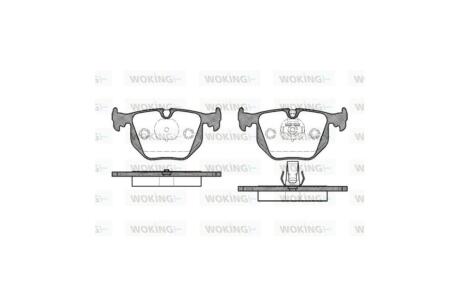 Колодки гальмівні диск. задн. (Remsa) BMW X5e53 X3e83 3e46 7e38 WOKING P2813.20