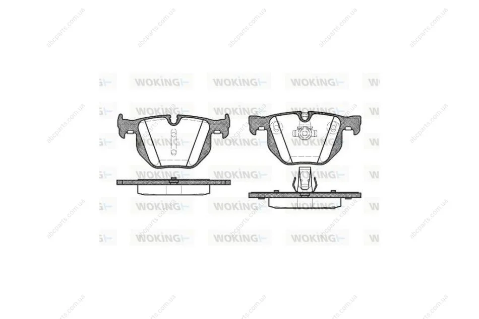 Колодки гальмівні диск. задн. (вир-во Remsa) BMW 3e90, 5e60, X1e84, X6e71 WOKING P2813.60 (фото 1)