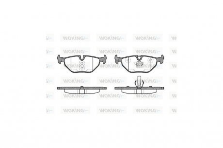 Колодки тормозные диск. задн. (Remsa) BMW 3e36, 3e46 WOKING P3653.40