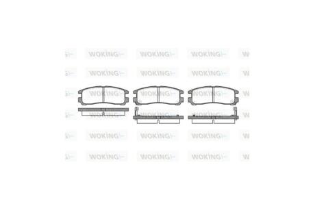 Колодки гальмівні диск. задн. (Remsa) Mitsubishi Galant 96>04, 04> WOKING P3913.02