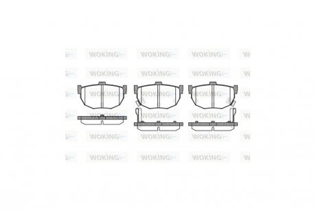 Колодки тормозные дисковые задние WOKING P3943.32