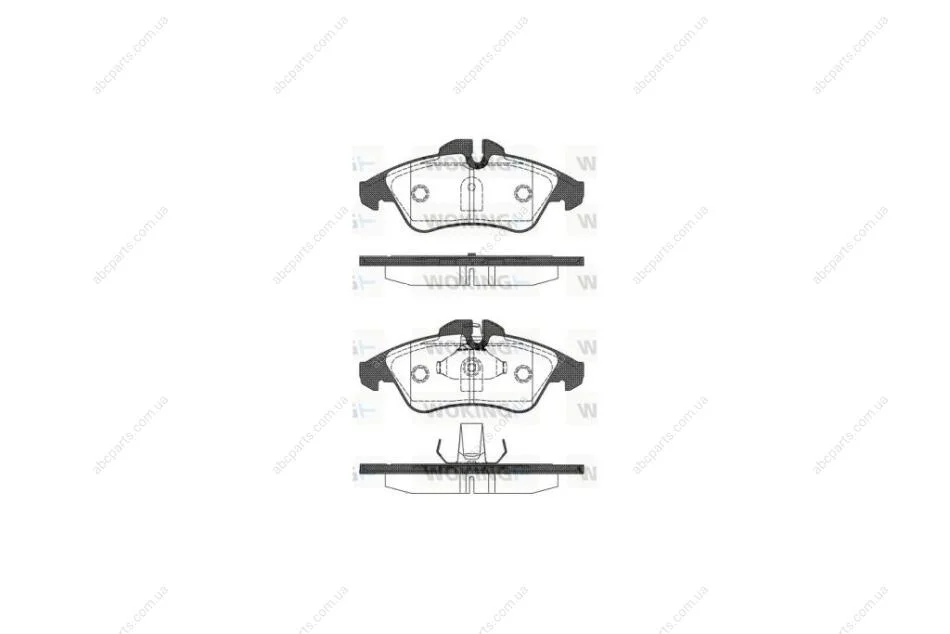 Колодки тормозные диск. перед. (пр-во Remsa) WOKING P4783.10 (фото 1)
