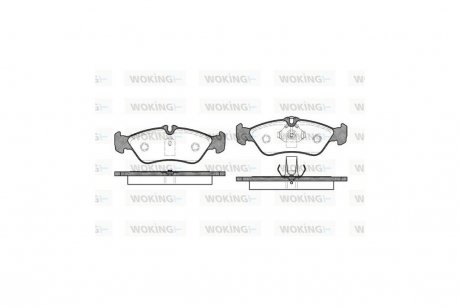 Колодки тормозные диск. задн. (Remsa) MB Sprinter I 96>06 / VW LT 28-46 II 96>06 WOKING P4803.00