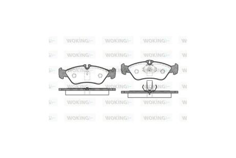 Колодки гальмівні диск. задн. (Remsa) MB Sprinter I 96>06 / VW LT 28-46 II 96>06 WOKING P4803.00