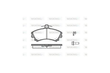 Колодки гальмівні диск. перед. (Remsa) Mitsubishi Colt 04> WOKING P4903.21