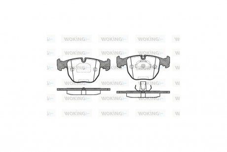 Колодки тормозные дисковые BMW X3e83 / перед ATE ver. WOKING P4963.00