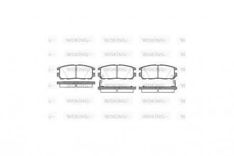 Колодки тормозные диск. задн. (Remsa) Great wall Haval 5 2.0 10-,Great wall Haval 5 2.4 10- WOKING P5263.02