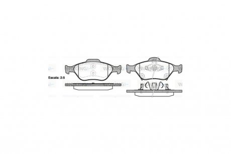 Колодки тормозные передние (Remsa) Toyota Yaris 05> 11> WOKING P6663.12