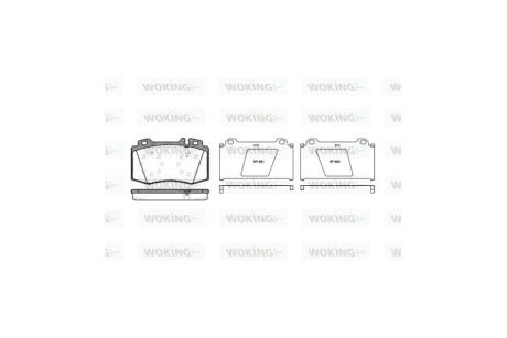 Колодки тормозные диск. перед. (Remsa) MB C203 E211 S220 S221 Brembo ver. WOKING P6693.00