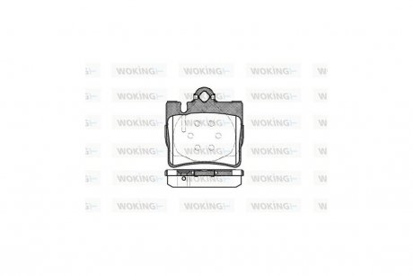 Колодки тормозные диск. задн. (Remsa) MB S-CLASS (W220) (98-06) WOKING P6703.00