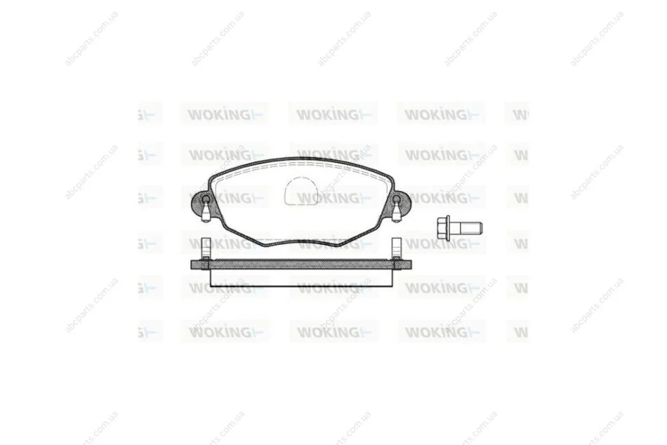 Колодки гальмівні диск. перед. (вир-во Remsa) Ford Mondeo III WOKING P6763.00 (фото 1)