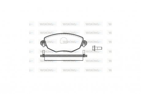 Колодки тормозные диск. перед. (Remsa) Ford Mondeo III WOKING P6763.00