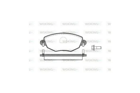 Колодки гальмівні диск. перед. (вир-во Remsa) Ford Mondeo III WOKING P6763.00