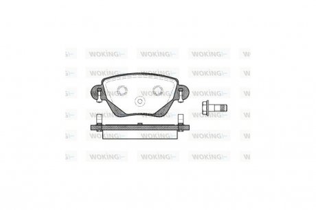 Колодки тормозные диск. задн. (Remsa) Ford Mondeo III Bosch ver. WOKING P6773.00