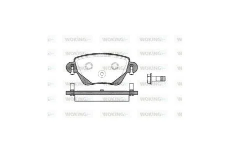 Колодки гальмівні диск. задн. (вир-во Remsa) Ford Mondeo III Bosch ver. WOKING P6773.00