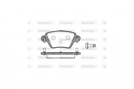 Колодки тормозные диск. задн. (Remsa) Nissan Kubistar 1.2 03-09,Nissan Kubistar 1.5 03-09 WOKING P6773.10