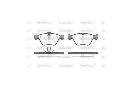 Колодки тормозные диск. перед. (Remsa) MB E210 E211 WOKING P7013.00