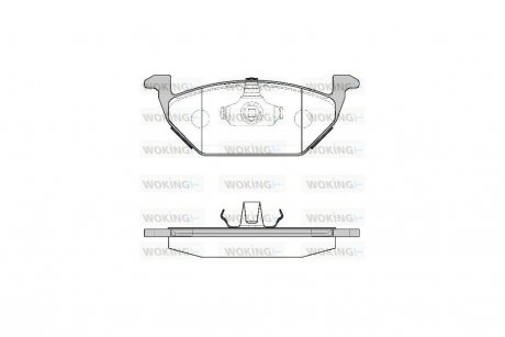 Колодки тормозные диск. перед. (Remsa) VAG Fabia I II Octavia I Roomster / Polo 02> 09> 14> WOKING P7333.00