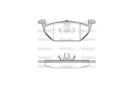 Колодки тормозные диск. перед. (Remsa) VAG Fabia I II Octavia I Roomster / Polo 02> 09> 14> WOKING P7333.00
