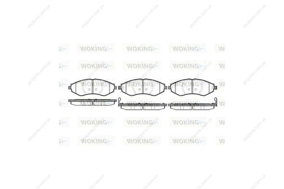 Колодки гальмівні диск. перед. (вир-во Remsa) Chevrolet Lacetti (05-) WOKING P7453.22 (фото 1)