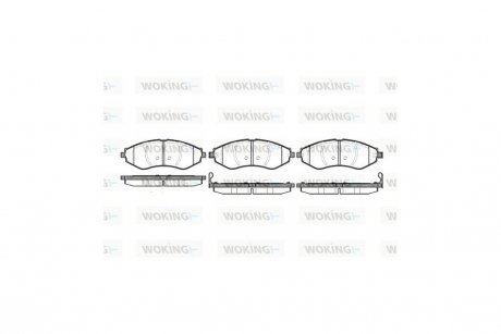 Колодки тормозные передние (Remsa) Lacetti 05> WOKING P7453.22