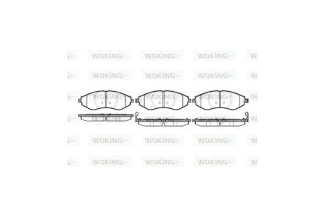 Колодки гальмівні диск. перед. (Remsa) Chevrolet Lacetti (05-) WOKING P7453.22