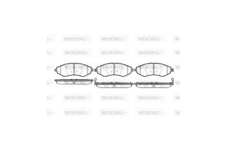 Колодки гальмівні диск. перед. (вир-во Remsa) Chevrolet Lacetti (05-) WOKING P7453.22